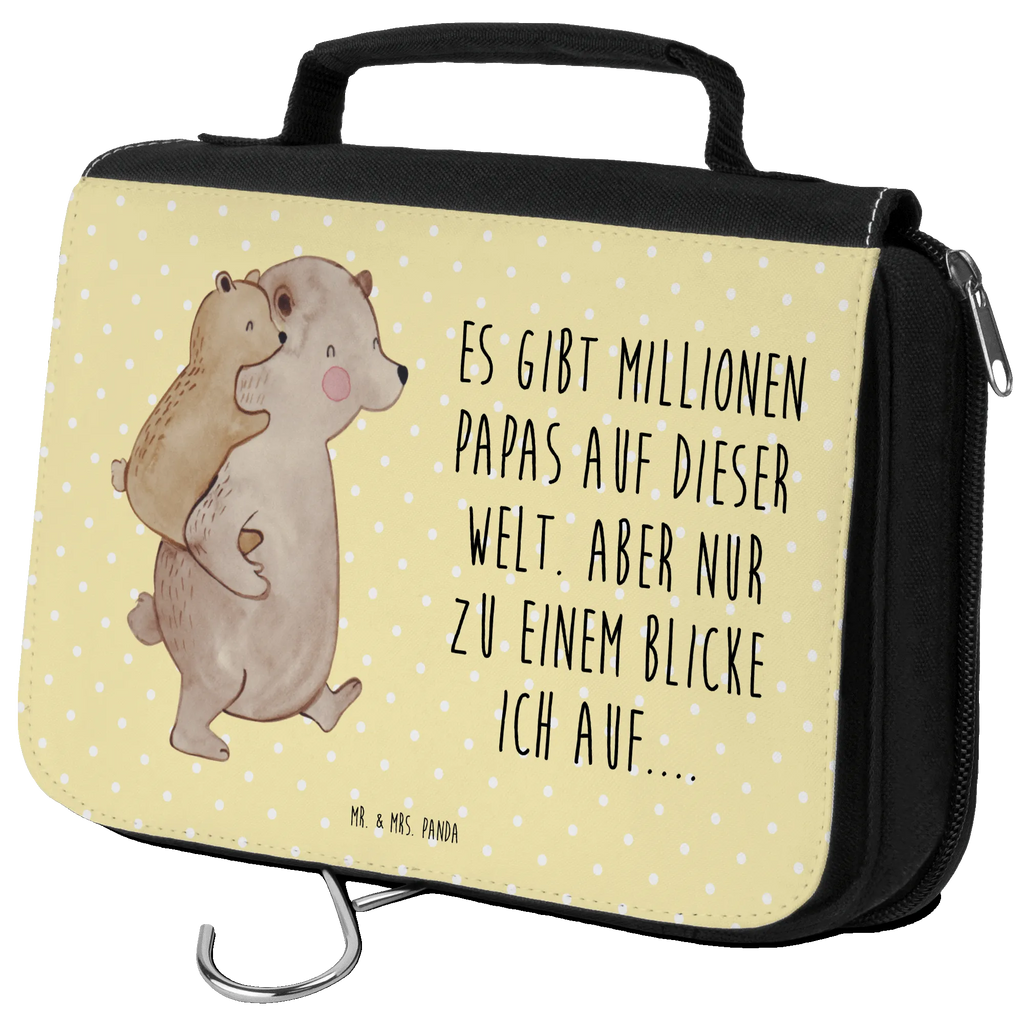 Kulturbeutel Papa Bär Kosmetiktasche, Kulturbeutel Waschbar, beautycase, Kulturbeutel, Reisebeutel, Toilettentasche, hygienetasche, Waschtasche, badtasche, Schminkbeutel, Kulturtasche, hygienebeutel, Schminktasche, Waschbeutel, Necessaire, Opa, Mama, Schwester, Muttertag, Bruder, Familie, Vatertag, Oma, Papa, Geschenk, Geburtstag, Vati, Papi, Onkel, Vater