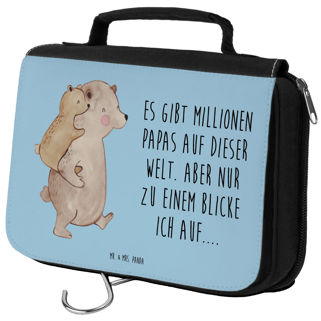 Kulturbeutel Papa Bär Kosmetiktasche, Kulturbeutel Waschbar, beautycase, Kulturbeutel, Reisebeutel, Toilettentasche, hygienetasche, Waschtasche, badtasche, Schminkbeutel, Kulturtasche, hygienebeutel, Schminktasche, Waschbeutel, Necessaire, Opa, Mama, Schwester, Muttertag, Bruder, Familie, Vatertag, Oma, Papa, Geschenk, Geburtstag, Vati, Papi, Onkel, Vater