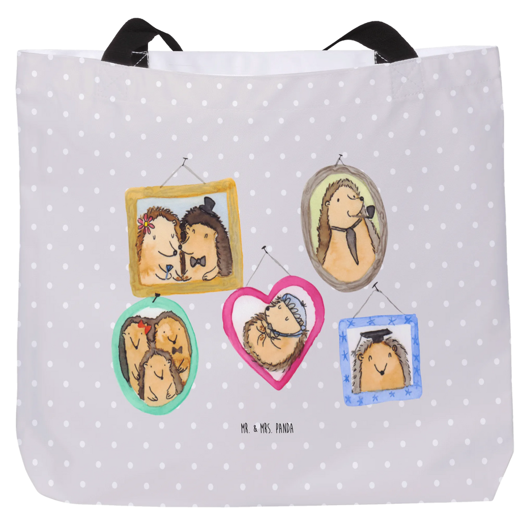 Shopper Igel Familie Alltagstasche, Schulbeutel, XXL Tasche, Einkaufsbeutel, Schultasche, Tragebeutel, Beutel, Freizeittasche, Strandtasche, Ausflug, Tüte, XL, Einkaufstasche, Schultertasche, Stofftasche, Shopper, Oma, Opa, Muttertag, Familie, Schwester, Bruder, Vatertag, Mama, Papa, Igel, Bilder, Zusammenhalt, Glück, Liebe
