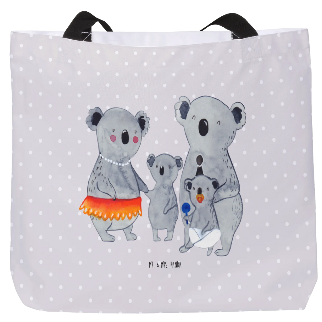 Shopper Koala Family XXL Tasche, Tüte, Strandtasche, Einkaufsbeutel, Ausflug, Beutel, Stofftasche, Schultasche, Einkaufstasche, Tragebeutel, XL, Freizeittasche, Schulbeutel, Shopper, Schultertasche, Alltagstasche, Papa, Mama, Bruder, Schwester, Muttertag, Familie, Vatertag, Opa, Oma, Kinder, Family, Familienleben, Koalas, Koala, Geschwister