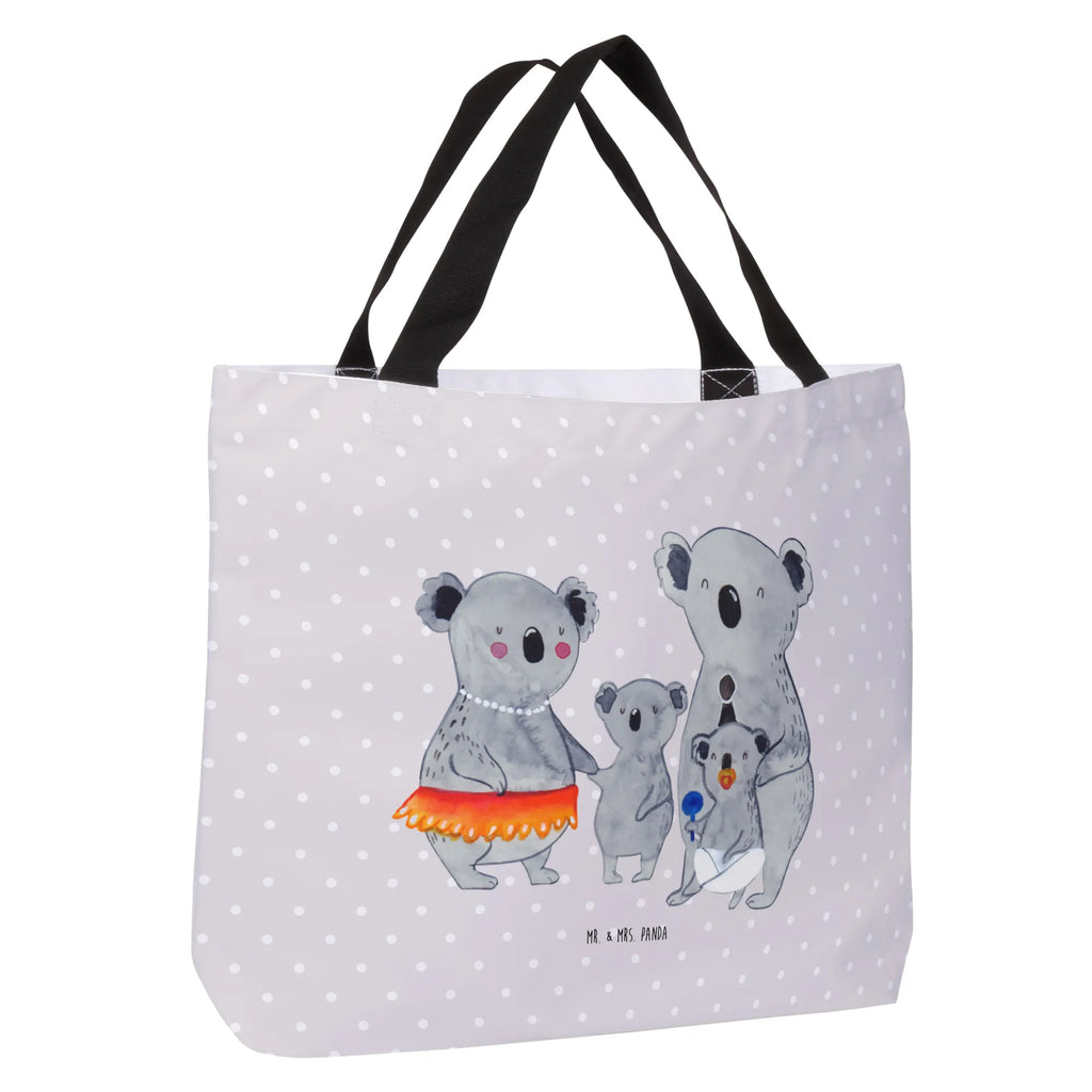 Shopper Koala Family XXL Tasche, Tüte, Strandtasche, Einkaufsbeutel, Ausflug, Beutel, Stofftasche, Schultasche, Einkaufstasche, Tragebeutel, XL, Freizeittasche, Schulbeutel, Shopper, Schultertasche, Alltagstasche, Papa, Mama, Bruder, Schwester, Muttertag, Familie, Vatertag, Opa, Oma, Kinder, Family, Familienleben, Koalas, Koala, Geschwister