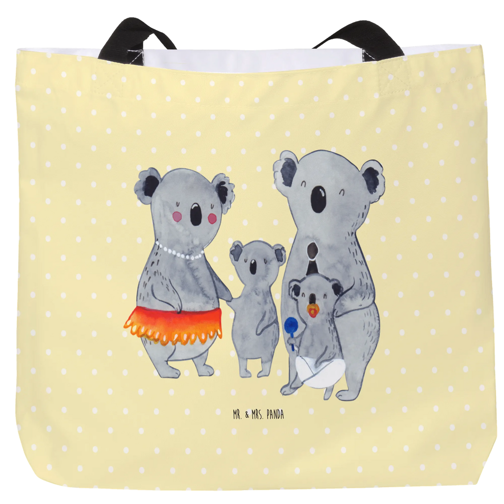 Shopper Koala Family XXL Tasche, Tüte, Strandtasche, Einkaufsbeutel, Ausflug, Beutel, Stofftasche, Schultasche, Einkaufstasche, Tragebeutel, XL, Freizeittasche, Schulbeutel, Shopper, Schultertasche, Alltagstasche, Papa, Mama, Bruder, Schwester, Muttertag, Familie, Vatertag, Opa, Oma, Kinder, Family, Familienleben, Koalas, Koala, Geschwister