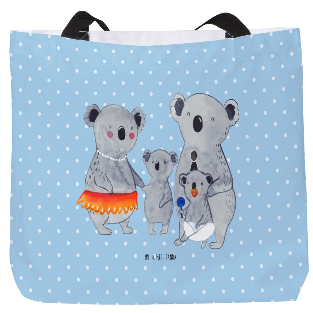 Shopper Koala Family XXL Tasche, Tüte, Strandtasche, Einkaufsbeutel, Ausflug, Beutel, Stofftasche, Schultasche, Einkaufstasche, Tragebeutel, XL, Freizeittasche, Schulbeutel, Shopper, Schultertasche, Alltagstasche, Papa, Mama, Bruder, Schwester, Muttertag, Familie, Vatertag, Opa, Oma, Kinder, Family, Familienleben, Koalas, Koala, Geschwister