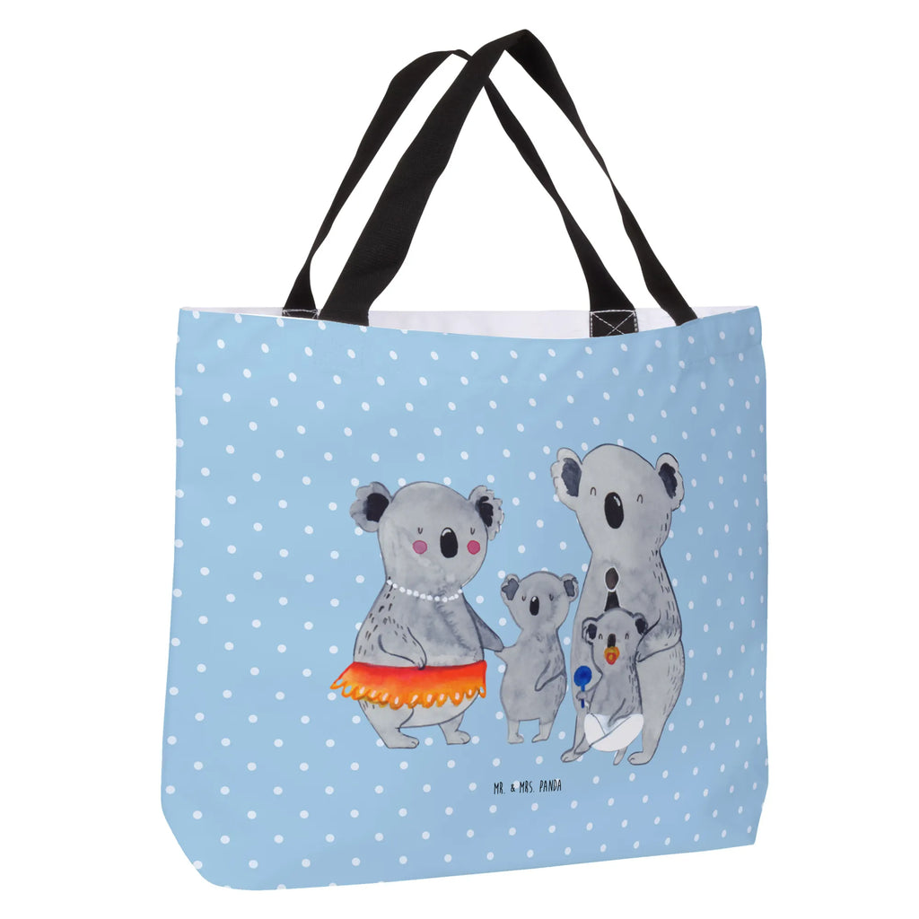 Shopper Koala Family XXL Tasche, Tüte, Strandtasche, Einkaufsbeutel, Ausflug, Beutel, Stofftasche, Schultasche, Einkaufstasche, Tragebeutel, XL, Freizeittasche, Schulbeutel, Shopper, Schultertasche, Alltagstasche, Papa, Mama, Bruder, Schwester, Muttertag, Familie, Vatertag, Opa, Oma, Kinder, Family, Familienleben, Koalas, Koala, Geschwister