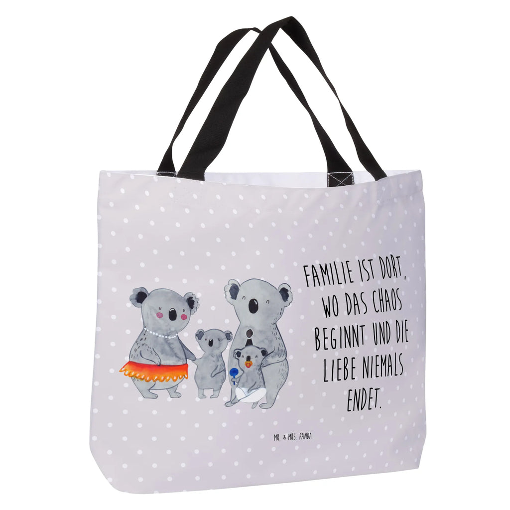 Shopper Koala Family XXL Tasche, Tüte, Strandtasche, Einkaufsbeutel, Ausflug, Beutel, Stofftasche, Schultasche, Einkaufstasche, Tragebeutel, XL, Freizeittasche, Schulbeutel, Shopper, Schultertasche, Alltagstasche, Papa, Mama, Bruder, Schwester, Muttertag, Familie, Vatertag, Opa, Oma, Kinder, Family, Familienleben, Koalas, Koala, Geschwister