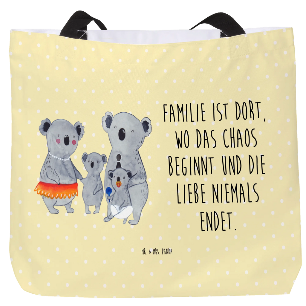 Shopper Koala Family XXL Tasche, Tüte, Strandtasche, Einkaufsbeutel, Ausflug, Beutel, Stofftasche, Schultasche, Einkaufstasche, Tragebeutel, XL, Freizeittasche, Schulbeutel, Shopper, Schultertasche, Alltagstasche, Papa, Mama, Bruder, Schwester, Muttertag, Familie, Vatertag, Opa, Oma, Kinder, Family, Familienleben, Koalas, Koala, Geschwister