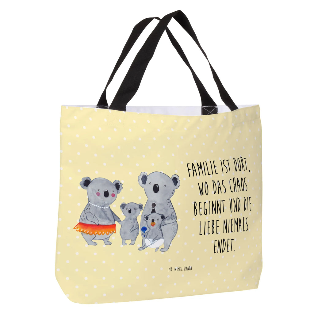 Shopper Koala Family XXL Tasche, Tüte, Strandtasche, Einkaufsbeutel, Ausflug, Beutel, Stofftasche, Schultasche, Einkaufstasche, Tragebeutel, XL, Freizeittasche, Schulbeutel, Shopper, Schultertasche, Alltagstasche, Papa, Mama, Bruder, Schwester, Muttertag, Familie, Vatertag, Opa, Oma, Kinder, Family, Familienleben, Koalas, Koala, Geschwister