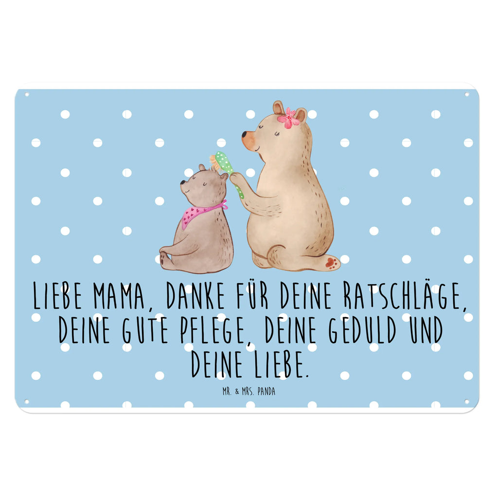 Blechschild Bär mit Kind Dekoschild Metall, Türschild Metall, Blechschild Zum Aufhängen, Blechschild Büro, Blechschild Für Frauen, Blechschild Groß, Blechschild, Wandschild Metall, Blechschild Für Männer, Blechschild Küche, Muttertag, Schwester, Mama, Bruder, Vatertag, Papa, Oma, Opa, Familie, Mutti, Mutter, Geschenk