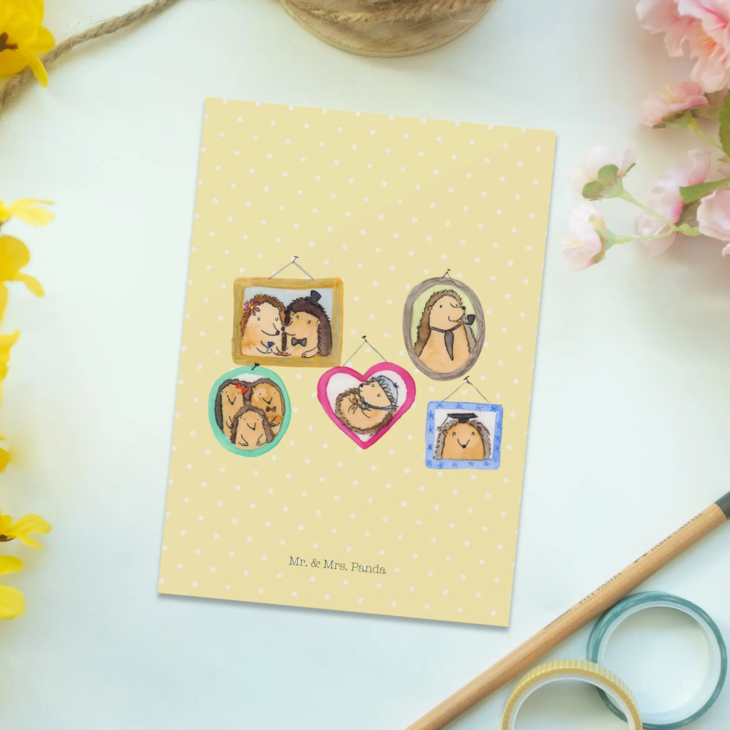 Pocztówka Rodzina jeży Grußkarte, Karte, Ansichtskarten, Geburtstagskarte, Einladungskarte, Postkarte, Einladungskarten Geburtstag, Ansichtskarte, Einladung, Dankeskarte, Geschenkkarte, Einladung Geburtstag, Familie, Vatertag, Muttertag, Bruder, Schwester, Mama, Papa, Oma, Opa, Igel, Glück, Zusammenhalt, Bilder, Liebe