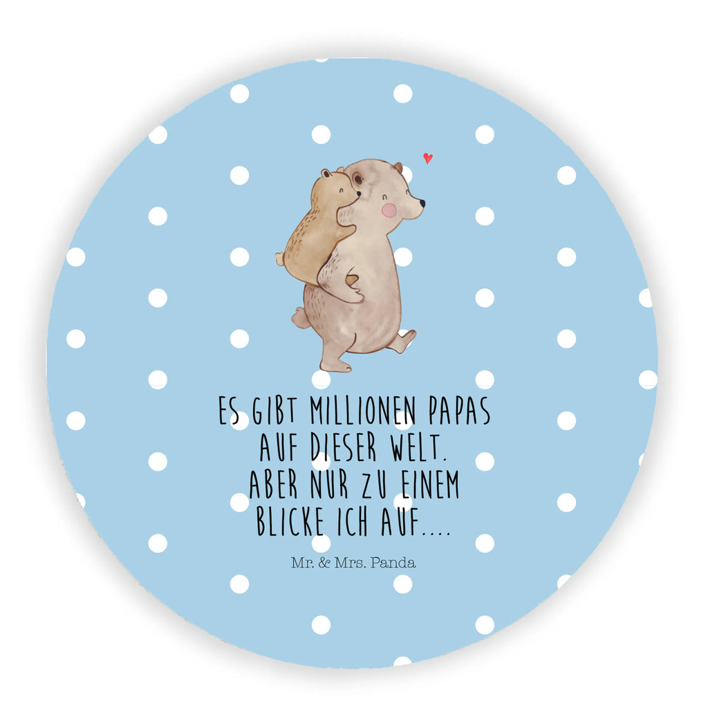 Rund Magnet Papa Bär Whiteboard Magnet, Dekomagnet, Motivmagnete, Kühlschrank Dekoration, Pinnwandmagnet, Notiz Magnet, Souvenir Magnet, Kühlschrankmagnet, Familie, Vatertag, Muttertag, Bruder, Schwester, Mama, Papa, Oma, Opa, Vati, Papi, Vater, Geburtstag, Onkel, Geschenk