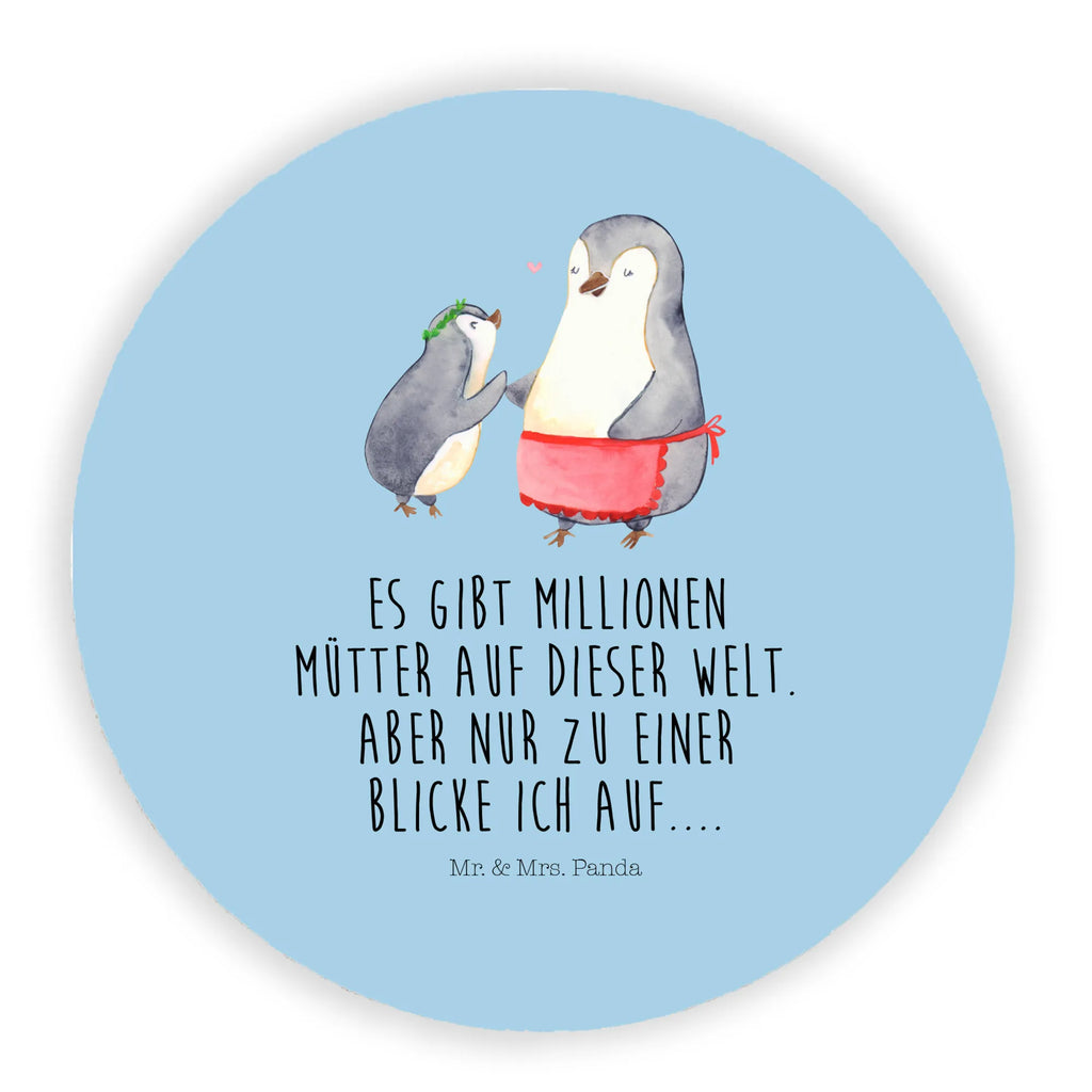 Round magnet Penguin with child Kühlschrankmagnet, magnete, rundmagnet, kühlschrankmagnete, Oma, Opa, Muttertag, Familie, Schwester, Bruder, Vatertag, Mama, Papa, Mami, Geschenk, Geburststag, Mutter, Mutti