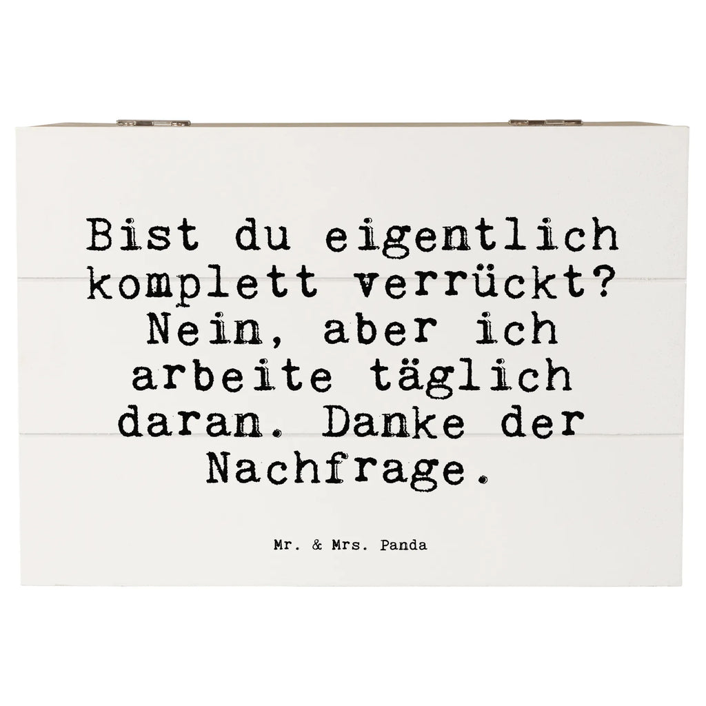 Holzkiste Sprüche und Zitate Bist du eigentlich komplett verrückt? Nein, aber ich arbeite täglich daran. Danke der Nachfrage. holzschatulle, Holzkisten, Schatulle, holzschachtel, Holzkiste mit Deckel, Aufbewahrungskiste, Holz Aufbewahrungsbox, Holzkiste, Holztruhe, Box aus Holz, Holzbox mit Deckel, box holz, Holzboxen, holzkästchen, aufbewahrungskisten, kiste holz, holztruhen, truhe holz, Aufbewahrungsbox Holz, Holzbox, Aufbewahrungsbox aus Holz, Aufbewahrungsbox, aufbewahrungstruhe, aufbewahrungsboxen, aufbewahrungskiste mit deckel, Sprüche, Lustige Sprüche, Weisheiten, Zitate, Spruch, Spruch Geschenke, Spruch Sprüche Weisheiten Zitate Lustig Weisheit Worte