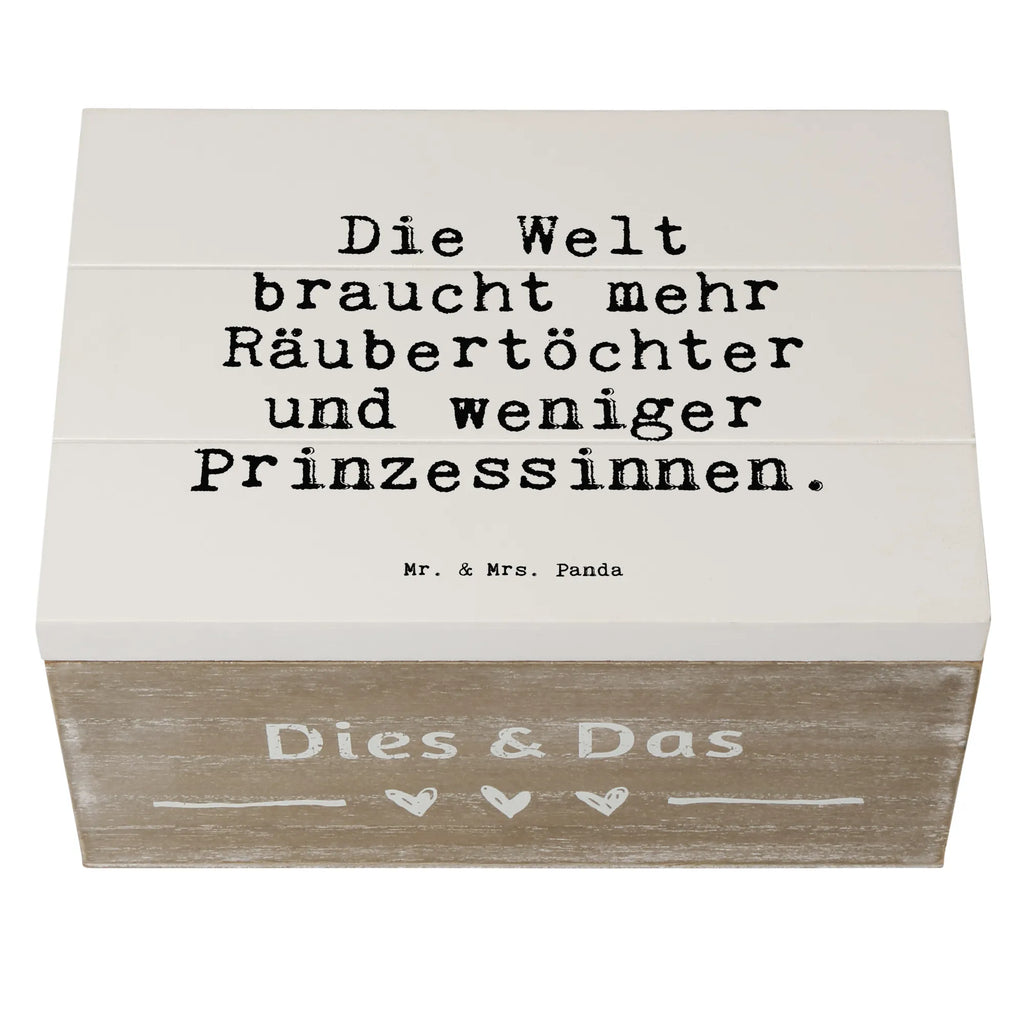 Holzkiste Sprüche und Zitate Die Welt braucht mehr Räubertöchter und weniger Prinzessinnen. Erinnerungsbox, XXL, Truhe, Schatzkiste, Schatulle, Dekokiste, Kiste, Geschenkbox, Aufbewahrungsbox, Erinnerungskiste, Holzkiste, Geschenkdose, Spruch, Sprüche, lustige Sprüche, Weisheiten, Zitate, Spruch Geschenke, Spruch Sprüche Weisheiten Zitate Lustig Weisheit Worte