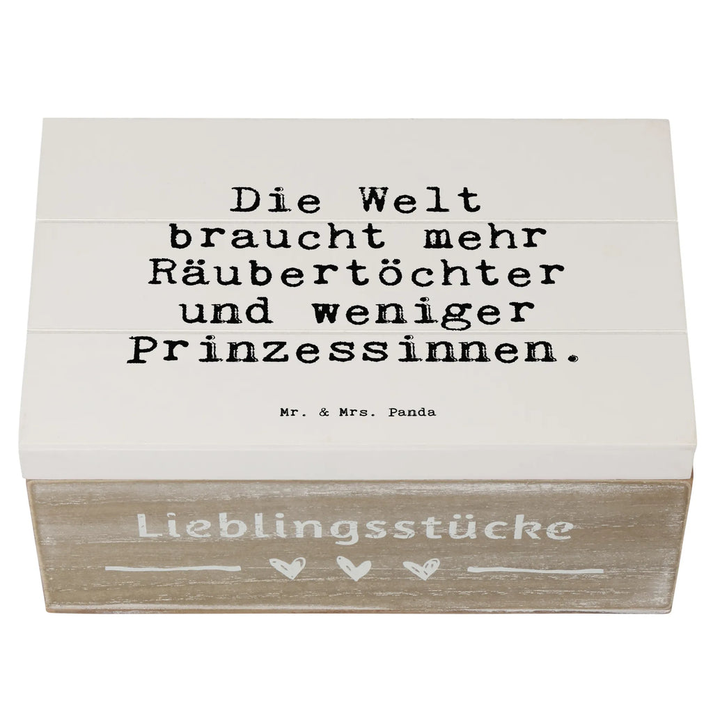 Holzkiste Sprüche und Zitate Die Welt braucht mehr Räubertöchter und weniger Prinzessinnen. Erinnerungsbox, XXL, Truhe, Schatzkiste, Schatulle, Dekokiste, Kiste, Geschenkbox, Aufbewahrungsbox, Erinnerungskiste, Holzkiste, Geschenkdose, Spruch, Sprüche, lustige Sprüche, Weisheiten, Zitate, Spruch Geschenke, Spruch Sprüche Weisheiten Zitate Lustig Weisheit Worte