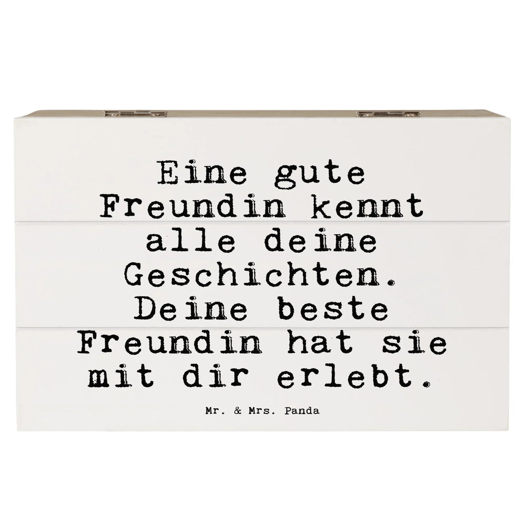 Holzkiste Sprüche und Zitate Eine gute Freundin kennt alle deine Geschichten. Deine beste Freundin hat sie mit dir erlebt. Truhe, Geschenkbox, Kiste, Schatzkiste, Erinnerungsbox, Dekokiste, Holzkiste, Erinnerungskiste, Geschenkdose, XXL, Aufbewahrungsbox, Schatulle, Spruch, Sprüche, lustige Sprüche, Weisheiten, Zitate, Spruch Geschenke, Spruch Sprüche Weisheiten Zitate Lustig Weisheit Worte