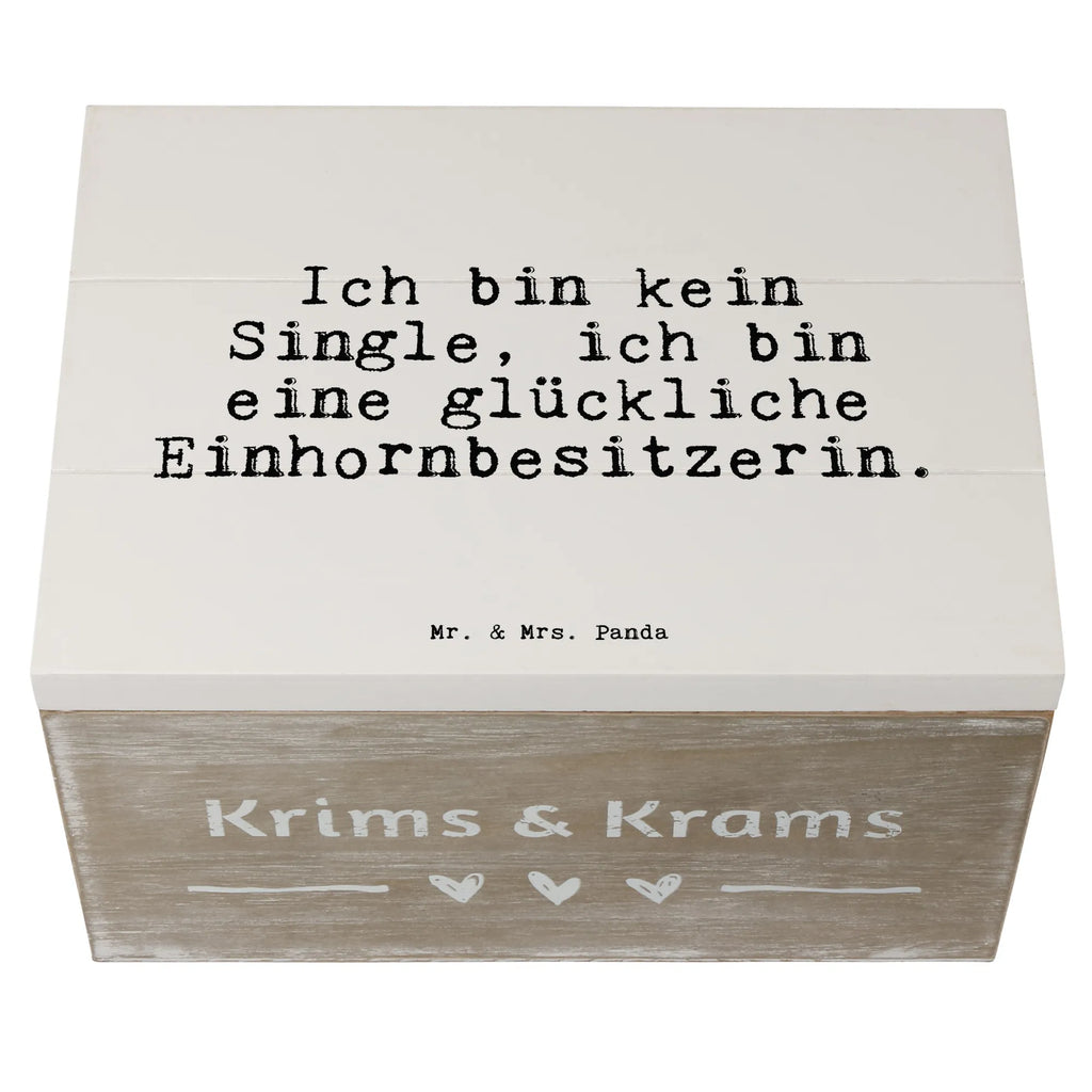 Holzkiste Sprüche und Zitate Ich bin kein Single, ich bin eine glückliche Einhornbesitzerin. Erinnerungskiste, Schatulle, Aufbewahrungsbox, Erinnerungsbox, XXL, Holzkiste, Schatzkiste, Geschenkdose, Kiste, Dekokiste, Geschenkbox, Truhe, Spruch, Sprüche, lustige Sprüche, Weisheiten, Zitate, Spruch Geschenke, Spruch Sprüche Weisheiten Zitate Lustig Weisheit Worte