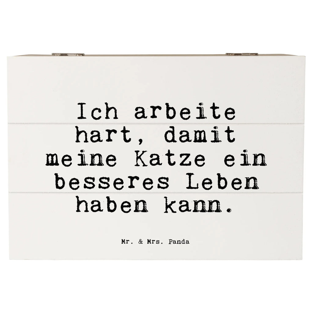 Holzkiste Sprüche und Zitate Ich arbeite hart, damit meine Katze ein besseres Leben haben kann. Kiste, Geschenkbox, Erinnerungsbox, Truhe, Schatzkiste, XXL, Erinnerungskiste, Holzkiste, Geschenkdose, Schatulle, Dekokiste, Aufbewahrungsbox, Spruch, Sprüche, lustige Sprüche, Weisheiten, Zitate, Spruch Geschenke, Spruch Sprüche Weisheiten Zitate Lustig Weisheit Worte