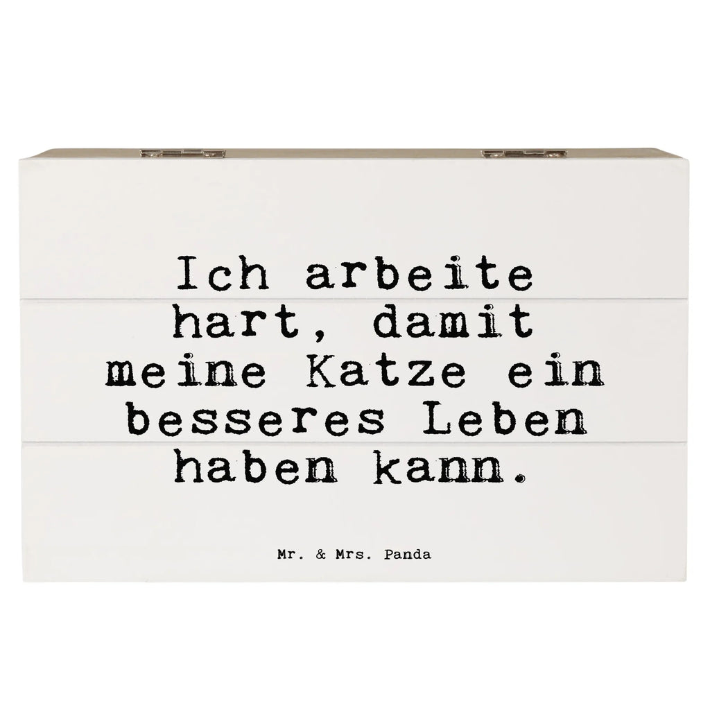 Holzkiste Sprüche und Zitate Ich arbeite hart, damit meine Katze ein besseres Leben haben kann. Kiste, Geschenkbox, Erinnerungsbox, Truhe, Schatzkiste, XXL, Erinnerungskiste, Holzkiste, Geschenkdose, Schatulle, Dekokiste, Aufbewahrungsbox, Spruch, Sprüche, lustige Sprüche, Weisheiten, Zitate, Spruch Geschenke, Spruch Sprüche Weisheiten Zitate Lustig Weisheit Worte