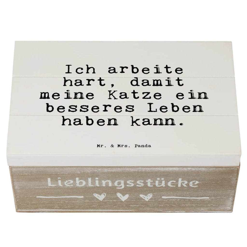 Holzkiste Sprüche und Zitate Ich arbeite hart, damit meine Katze ein besseres Leben haben kann. Kiste, Geschenkbox, Erinnerungsbox, Truhe, Schatzkiste, XXL, Erinnerungskiste, Holzkiste, Geschenkdose, Schatulle, Dekokiste, Aufbewahrungsbox, Spruch, Sprüche, lustige Sprüche, Weisheiten, Zitate, Spruch Geschenke, Spruch Sprüche Weisheiten Zitate Lustig Weisheit Worte