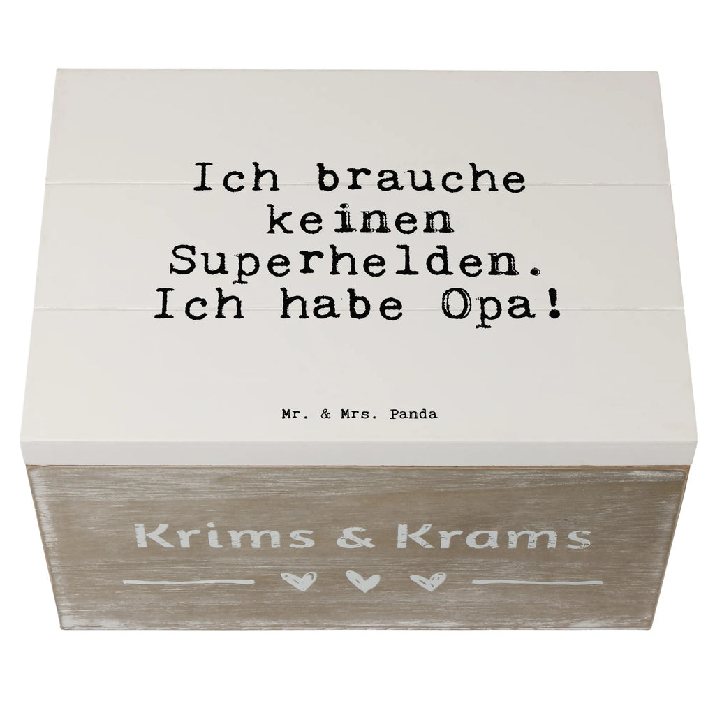 Holzkiste Sprüche und Zitate Ich brauche keinen Superhelden. Ich habe Opa! Dekokiste, Geschenkbox, Erinnerungsbox, Holzkiste, Truhe, Schatzkiste, Schatulle, Erinnerungskiste, Geschenkdose, XXL, Aufbewahrungsbox, Kiste, Spruch, Sprüche, lustige Sprüche, Weisheiten, Zitate, Spruch Geschenke, Spruch Sprüche Weisheiten Zitate Lustig Weisheit Worte