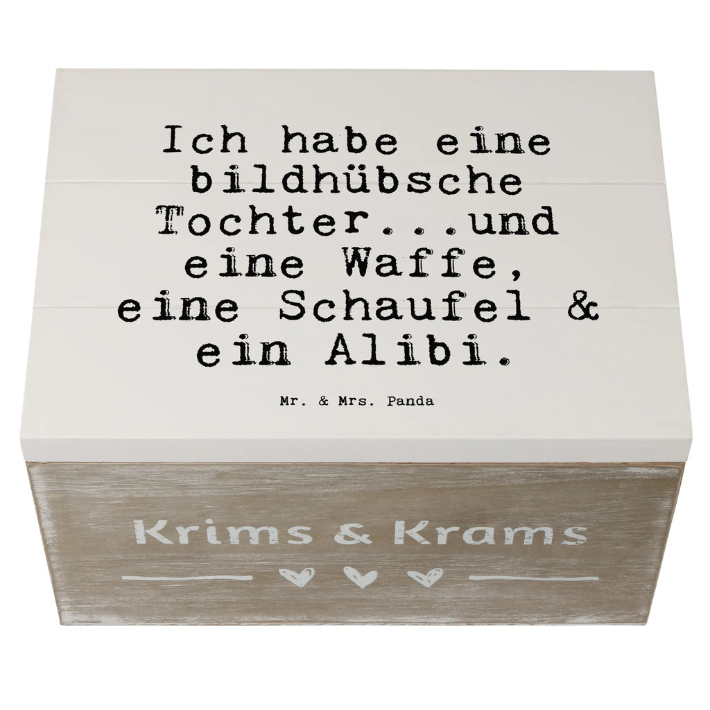 Wooden chest Ich habe eine bildhübsche... XXL, Erinnerungskiste, Dekokiste, Holzkiste, Kiste, Erinnerungsbox, Truhe, Geschenkbox, Schatulle, Aufbewahrungsbox, Geschenkdose, Schatzkiste, Spruch, Sprüche, lustige Sprüche, Weisheiten, Zitate, Spruch Geschenke, Spruch Sprüche Weisheiten Zitate Lustig Weisheit Worte