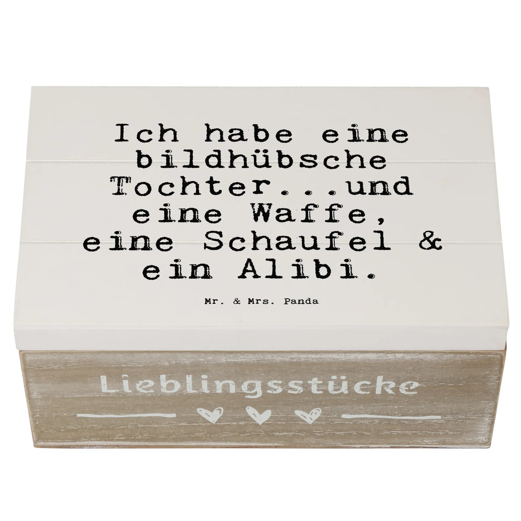 Wooden chest Ich habe eine bildhübsche... XXL, Erinnerungskiste, Dekokiste, Holzkiste, Kiste, Erinnerungsbox, Truhe, Geschenkbox, Schatulle, Aufbewahrungsbox, Geschenkdose, Schatzkiste, Spruch, Sprüche, lustige Sprüche, Weisheiten, Zitate, Spruch Geschenke, Spruch Sprüche Weisheiten Zitate Lustig Weisheit Worte