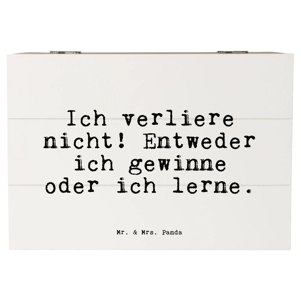 Holzkiste Sprüche und Zitate Ich verliere nicht! Entweder ich gewinne oder ich lerne. Dekokiste, Geschenkbox, Schatzkiste, Erinnerungsbox, Erinnerungskiste, XXL, Geschenkdose, Holzkiste, Schatulle, Kiste, Aufbewahrungsbox, Truhe, Spruch, Sprüche, lustige Sprüche, Weisheiten, Zitate, Spruch Geschenke, Spruch Sprüche Weisheiten Zitate Lustig Weisheit Worte