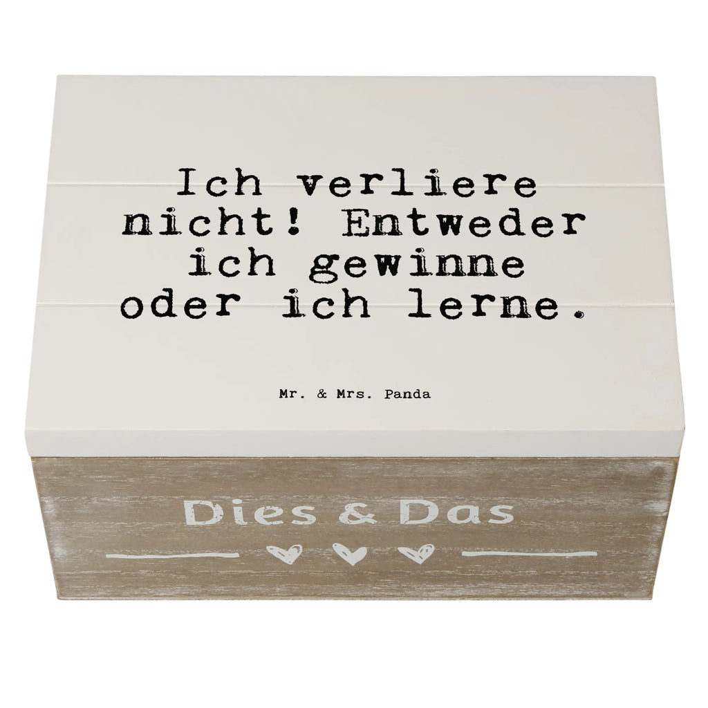 Holzkiste Sprüche und Zitate Ich verliere nicht! Entweder ich gewinne oder ich lerne. Dekokiste, Geschenkbox, Schatzkiste, Erinnerungsbox, Erinnerungskiste, XXL, Geschenkdose, Holzkiste, Schatulle, Kiste, Aufbewahrungsbox, Truhe, Spruch, Sprüche, lustige Sprüche, Weisheiten, Zitate, Spruch Geschenke, Spruch Sprüche Weisheiten Zitate Lustig Weisheit Worte