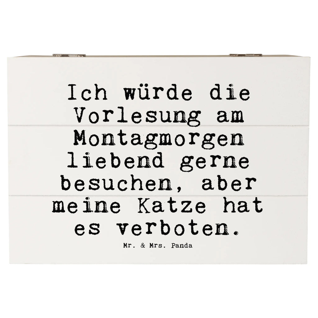 Skrzynia drewniana Ich würde die Vorlesung... Przysłowie, przysłowia, zabawne przysłowia, mądrości, cytaty, prezenty z przysłowiami