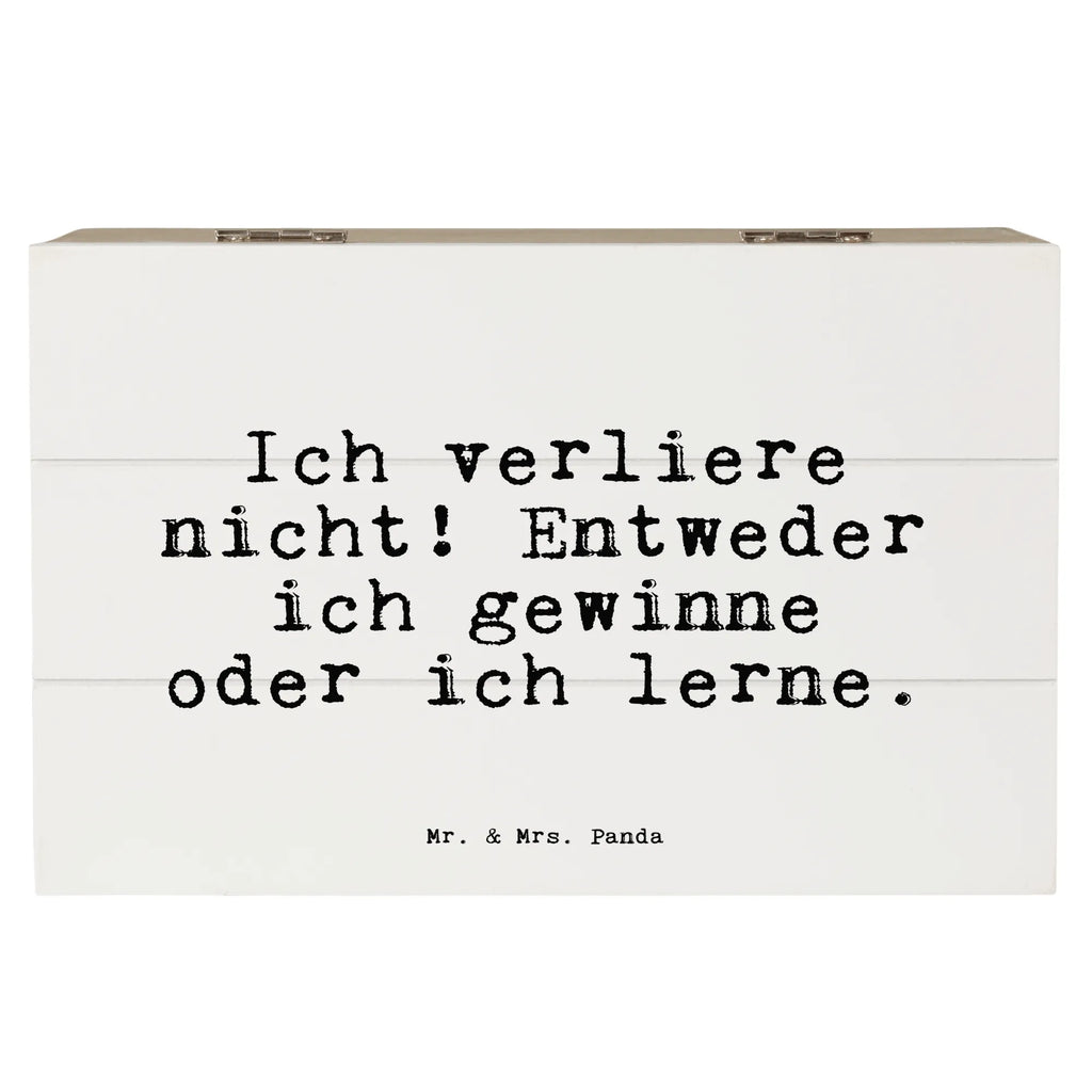 Holzkiste Sprüche und Zitate Ich verliere nicht! Entweder ich gewinne oder ich lerne. Dekokiste, Geschenkbox, Schatzkiste, Erinnerungsbox, Erinnerungskiste, XXL, Geschenkdose, Holzkiste, Schatulle, Kiste, Aufbewahrungsbox, Truhe, Spruch, Sprüche, lustige Sprüche, Weisheiten, Zitate, Spruch Geschenke, Spruch Sprüche Weisheiten Zitate Lustig Weisheit Worte