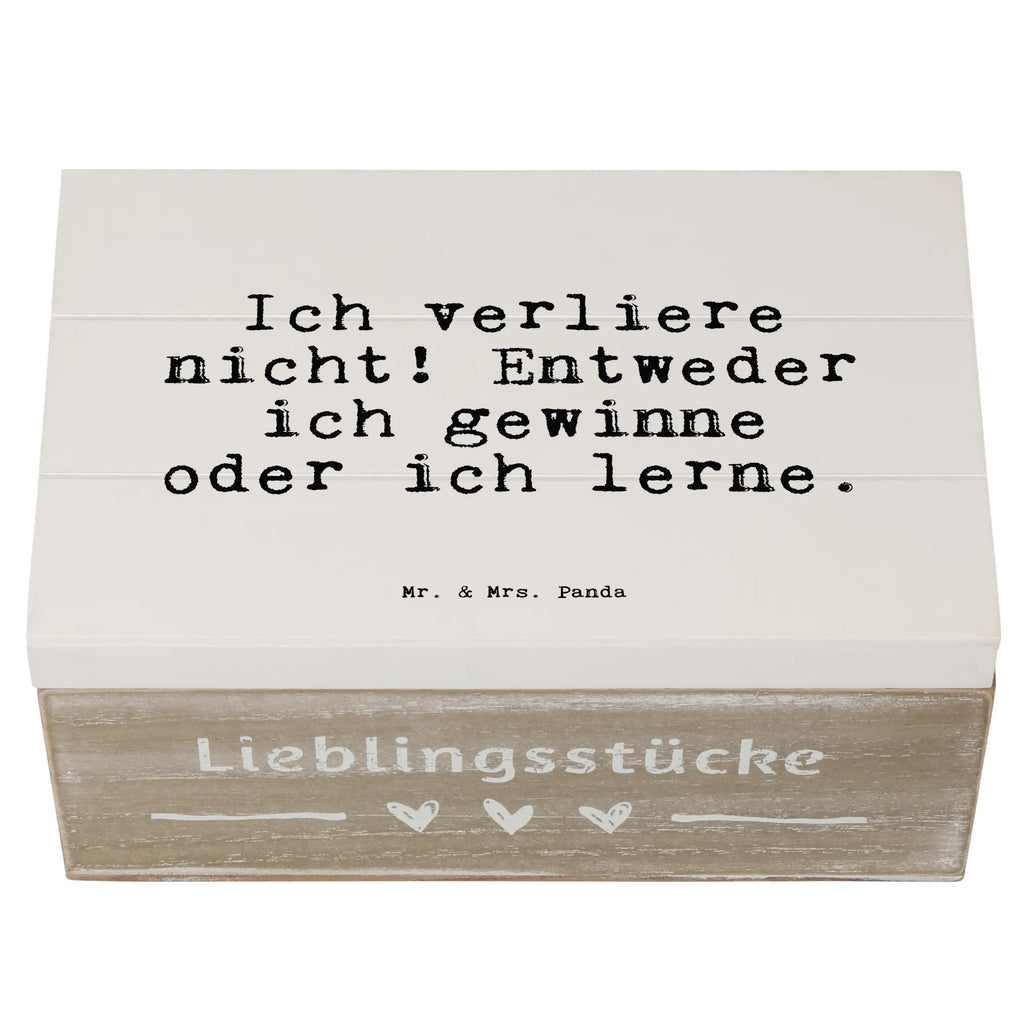 Holzkiste Sprüche und Zitate Ich verliere nicht! Entweder ich gewinne oder ich lerne. Dekokiste, Geschenkbox, Schatzkiste, Erinnerungsbox, Erinnerungskiste, XXL, Geschenkdose, Holzkiste, Schatulle, Kiste, Aufbewahrungsbox, Truhe, Spruch, Sprüche, lustige Sprüche, Weisheiten, Zitate, Spruch Geschenke, Spruch Sprüche Weisheiten Zitate Lustig Weisheit Worte