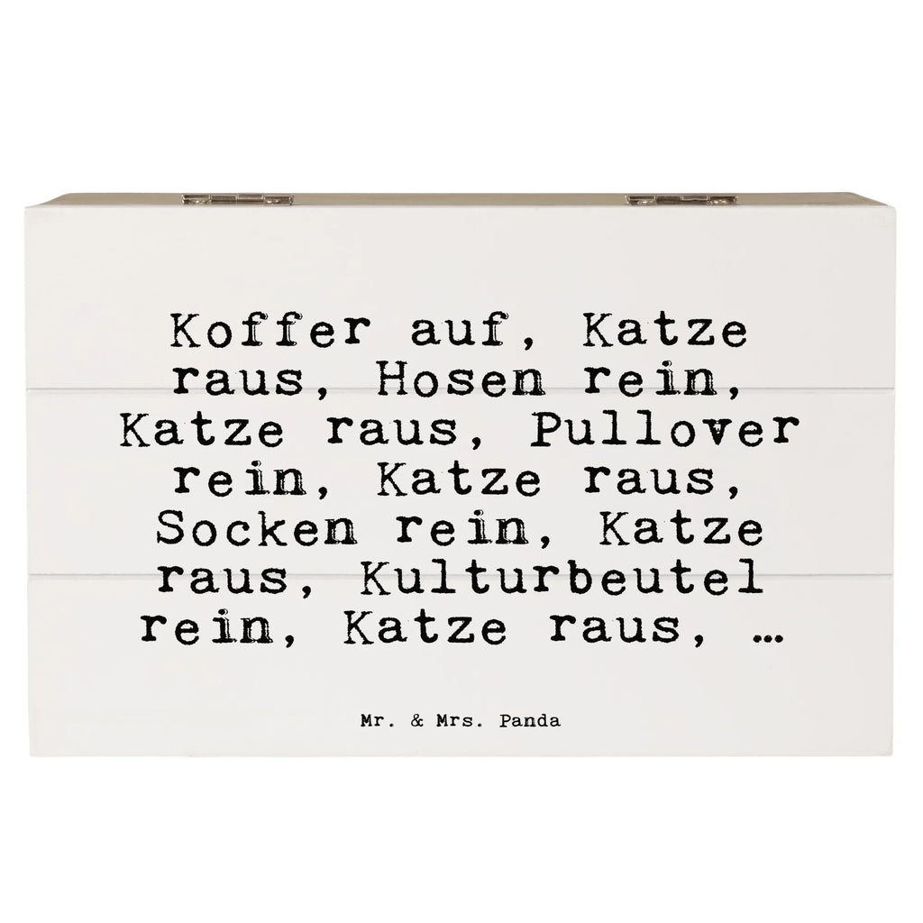 Holzkiste Sprüche und Zitate Koffer auf, Katze raus, Hosen rein, Katze raus, Pullover rein, Katze raus, Socken rein, Katze raus, Kulturbeutel rein, Katze raus, … Erinnerungsbox, Schatzkiste, Aufbewahrungsbox, Kiste, Truhe, Dekokiste, Schatulle, Geschenkbox, Geschenkdose, Erinnerungskiste, XXL, Holzkiste, Spruch, Sprüche, lustige Sprüche, Weisheiten, Zitate, Spruch Geschenke, Spruch Sprüche Weisheiten Zitate Lustig Weisheit Worte