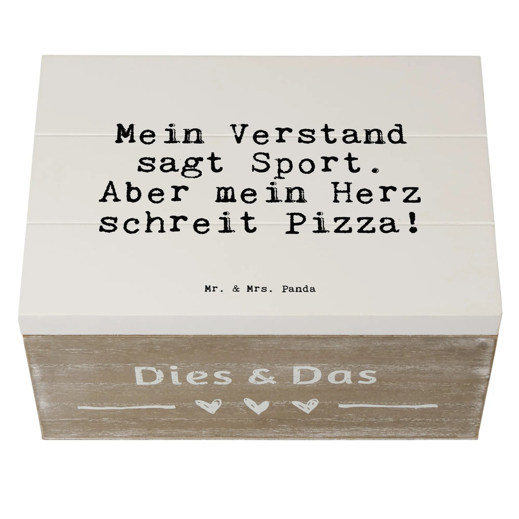 Holzkiste Sprüche und Zitate Mein Verstand sagt Sport. Aber mein Herz schreit Pizza! Erinnerungsbox, Truhe, Holzkiste, Aufbewahrungsbox, Dekokiste, XXL, Schatzkiste, Erinnerungskiste, Schatulle, Geschenkdose, Geschenkbox, Kiste, Spruch, Sprüche, lustige Sprüche, Weisheiten, Zitate, Spruch Geschenke, Spruch Sprüche Weisheiten Zitate Lustig Weisheit Worte
