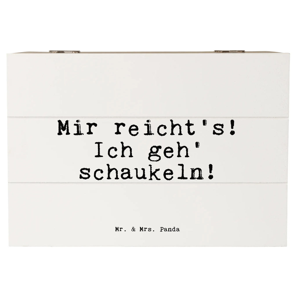 Wooden chest Mir reicht's! Ich geh'... Truhe, Kiste, Geschenkdose, Erinnerungskiste, XXL, Schatzkiste, Geschenkbox, Dekokiste, Aufbewahrungsbox, Schatulle, Erinnerungsbox, Holzkiste, Spruch, Sprüche, lustige Sprüche, Weisheiten, Zitate, Spruch Geschenke, Spruch Sprüche Weisheiten Zitate Lustig Weisheit Worte