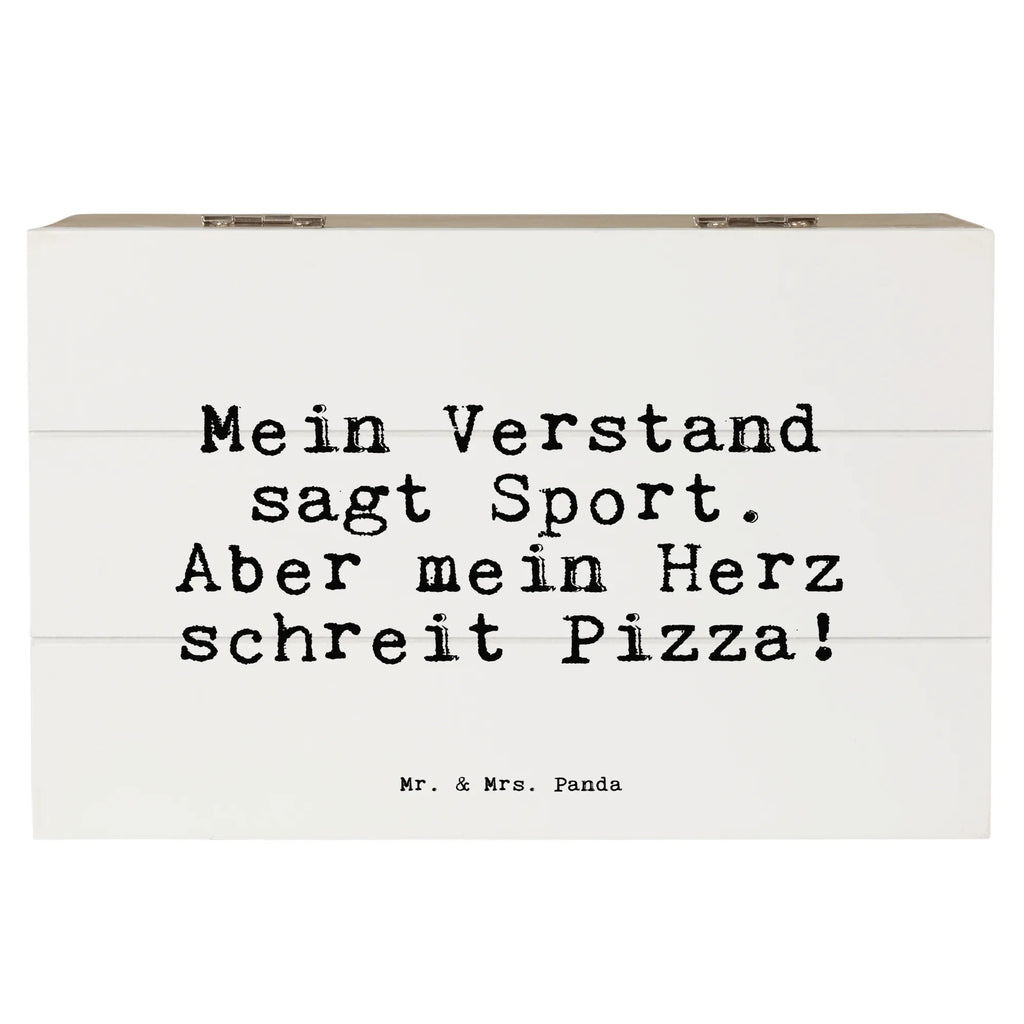Holzkiste Sprüche und Zitate Mein Verstand sagt Sport. Aber mein Herz schreit Pizza! Erinnerungsbox, Truhe, Holzkiste, Aufbewahrungsbox, Dekokiste, XXL, Schatzkiste, Erinnerungskiste, Schatulle, Geschenkdose, Geschenkbox, Kiste, Spruch, Sprüche, lustige Sprüche, Weisheiten, Zitate, Spruch Geschenke, Spruch Sprüche Weisheiten Zitate Lustig Weisheit Worte