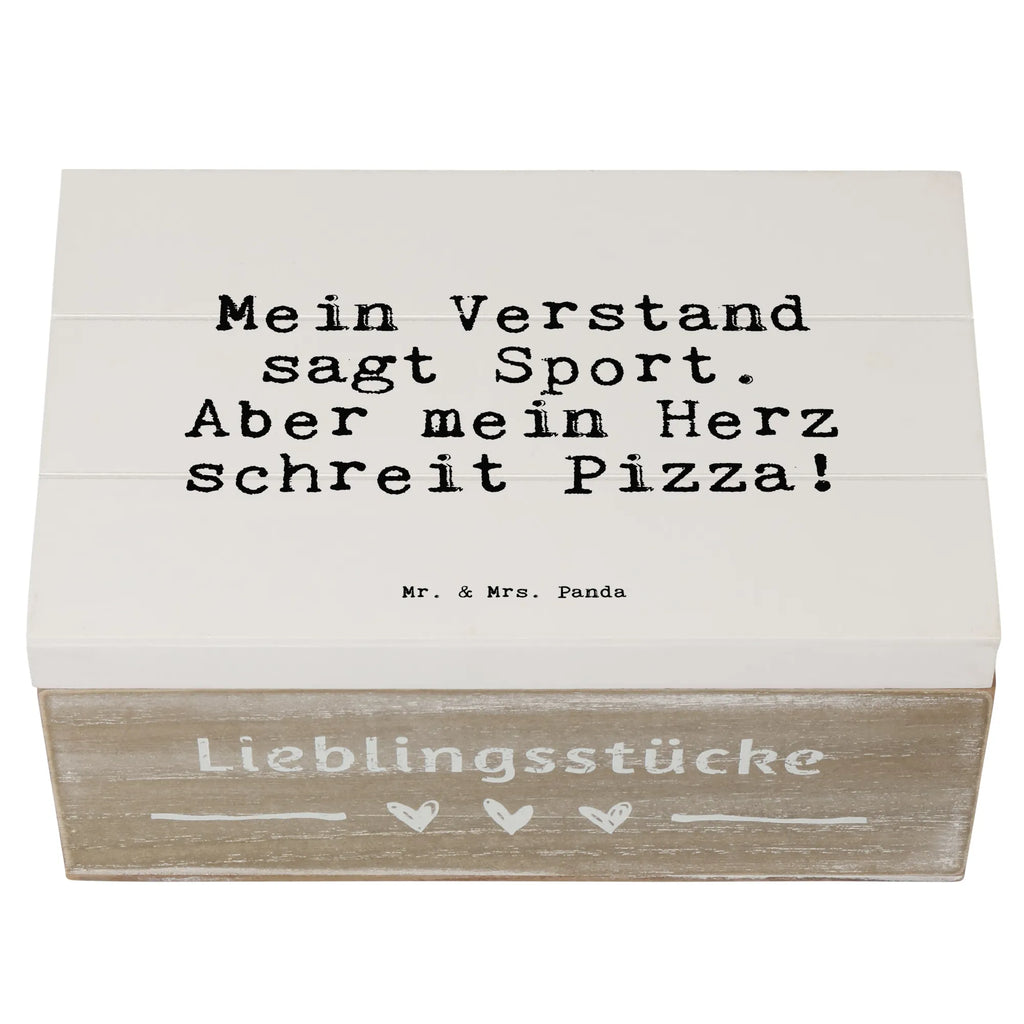 Holzkiste Sprüche und Zitate Mein Verstand sagt Sport. Aber mein Herz schreit Pizza! Erinnerungsbox, Truhe, Holzkiste, Aufbewahrungsbox, Dekokiste, XXL, Schatzkiste, Erinnerungskiste, Schatulle, Geschenkdose, Geschenkbox, Kiste, Spruch, Sprüche, lustige Sprüche, Weisheiten, Zitate, Spruch Geschenke, Spruch Sprüche Weisheiten Zitate Lustig Weisheit Worte