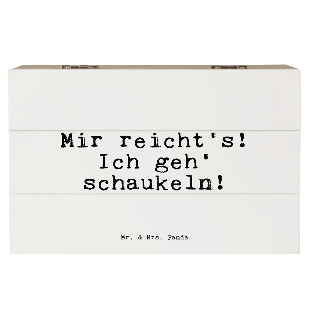 Wooden chest Mir reicht's! Ich geh'... Truhe, Kiste, Geschenkdose, Erinnerungskiste, XXL, Schatzkiste, Geschenkbox, Dekokiste, Aufbewahrungsbox, Schatulle, Erinnerungsbox, Holzkiste, Spruch, Sprüche, lustige Sprüche, Weisheiten, Zitate, Spruch Geschenke, Spruch Sprüche Weisheiten Zitate Lustig Weisheit Worte