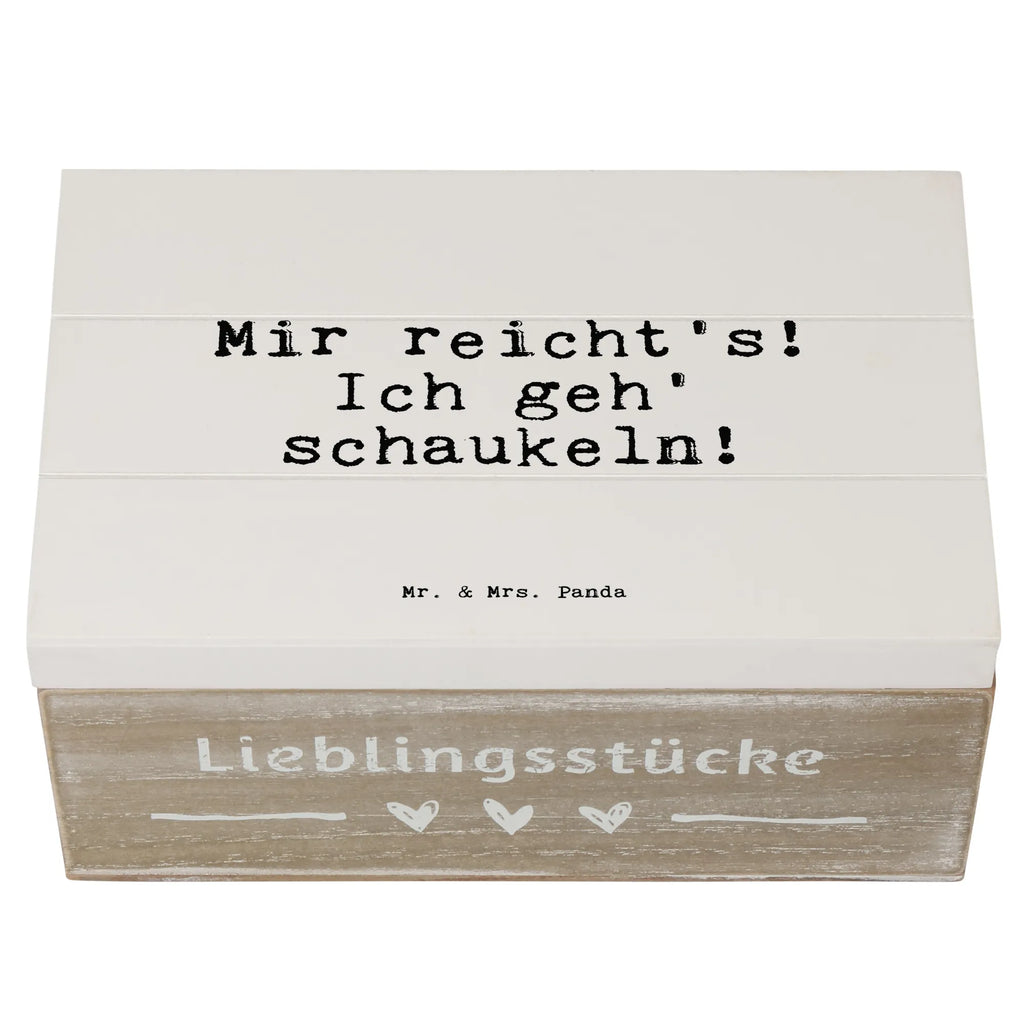 Wooden chest Mir reicht's! Ich geh'... Truhe, Kiste, Geschenkdose, Erinnerungskiste, XXL, Schatzkiste, Geschenkbox, Dekokiste, Aufbewahrungsbox, Schatulle, Erinnerungsbox, Holzkiste, Spruch, Sprüche, lustige Sprüche, Weisheiten, Zitate, Spruch Geschenke, Spruch Sprüche Weisheiten Zitate Lustig Weisheit Worte