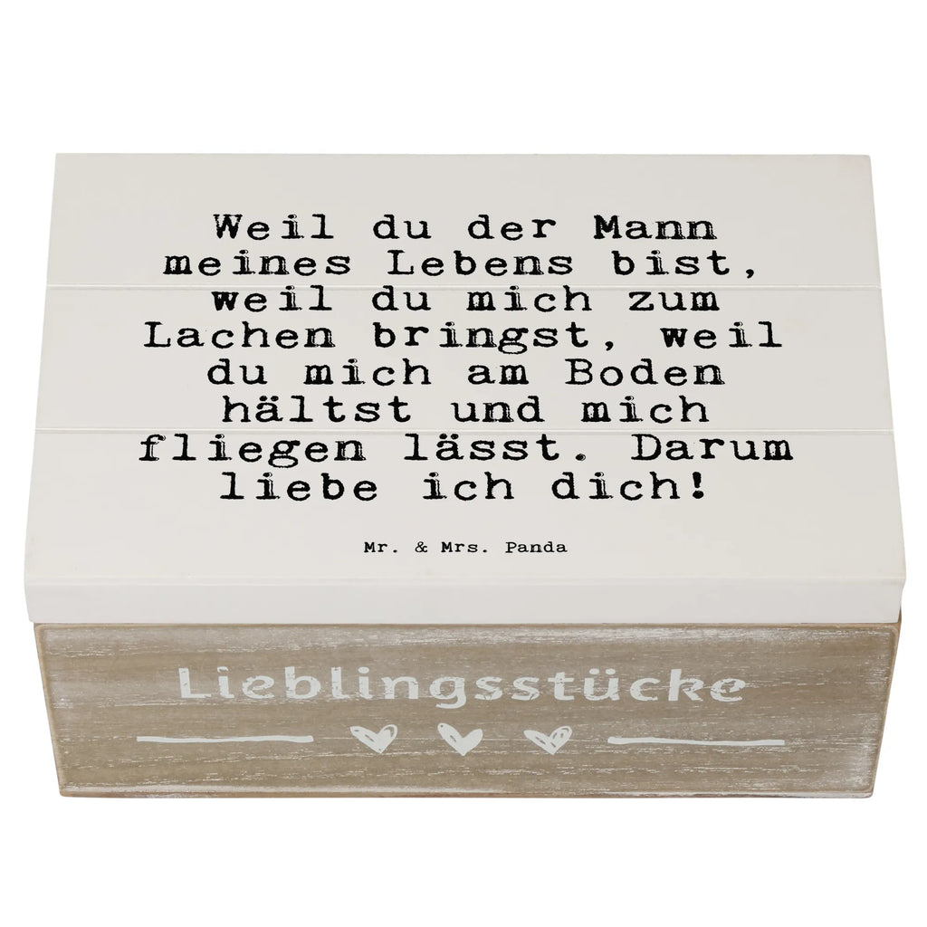 Wooden chest Weil du der Mann... decorative box, XXL, box, treasure chest, memory box, chest, casket, Wooden box, storage box, saying, sayings, funny, wisdom, quotes, Sayings Proverbs Wisdom Quotes Funny Wisdom Words