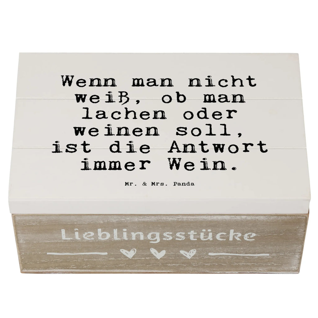 Holzkiste Sprüche und Zitate Wenn man nicht weiß, ob man lachen oder weinen soll, ist die Antwort immer Wein. Erinnerungsbox, Schatulle, Schatzkiste, Dekokiste, Holzkiste, Kiste, Erinnerungskiste, Truhe, Geschenkbox, XXL, Aufbewahrungsbox, Geschenkdose, Spruch, Sprüche, lustige Sprüche, Weisheiten, Zitate, Spruch Geschenke, Spruch Sprüche Weisheiten Zitate Lustig Weisheit Worte