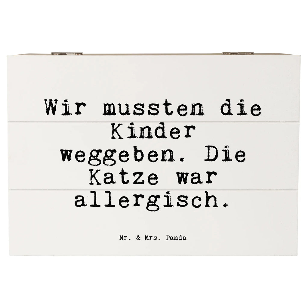 Wooden chest Wir mussten die Kinder... chest, memory box, box, storage box, XXL, Wooden box, casket, treasure chest, decorative box, saying, sayings, funny, wisdom, quotes, Sayings Proverbs Wisdom Quotes Funny Wisdom Words