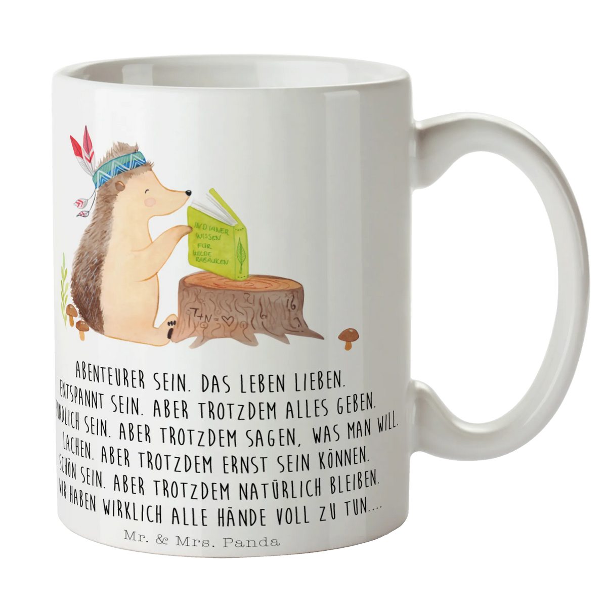 Mug Hedgehog feather headdress personalized mug, gift mug, office mug, ceramic mug, mug, mug with quotes, mug with designs, tea mug, porcelain mug, latte mug, custom mug, novelty mug, coffee mug, Forest animals, Adventure, Indians, Camping, Campfire, Hedgehogs