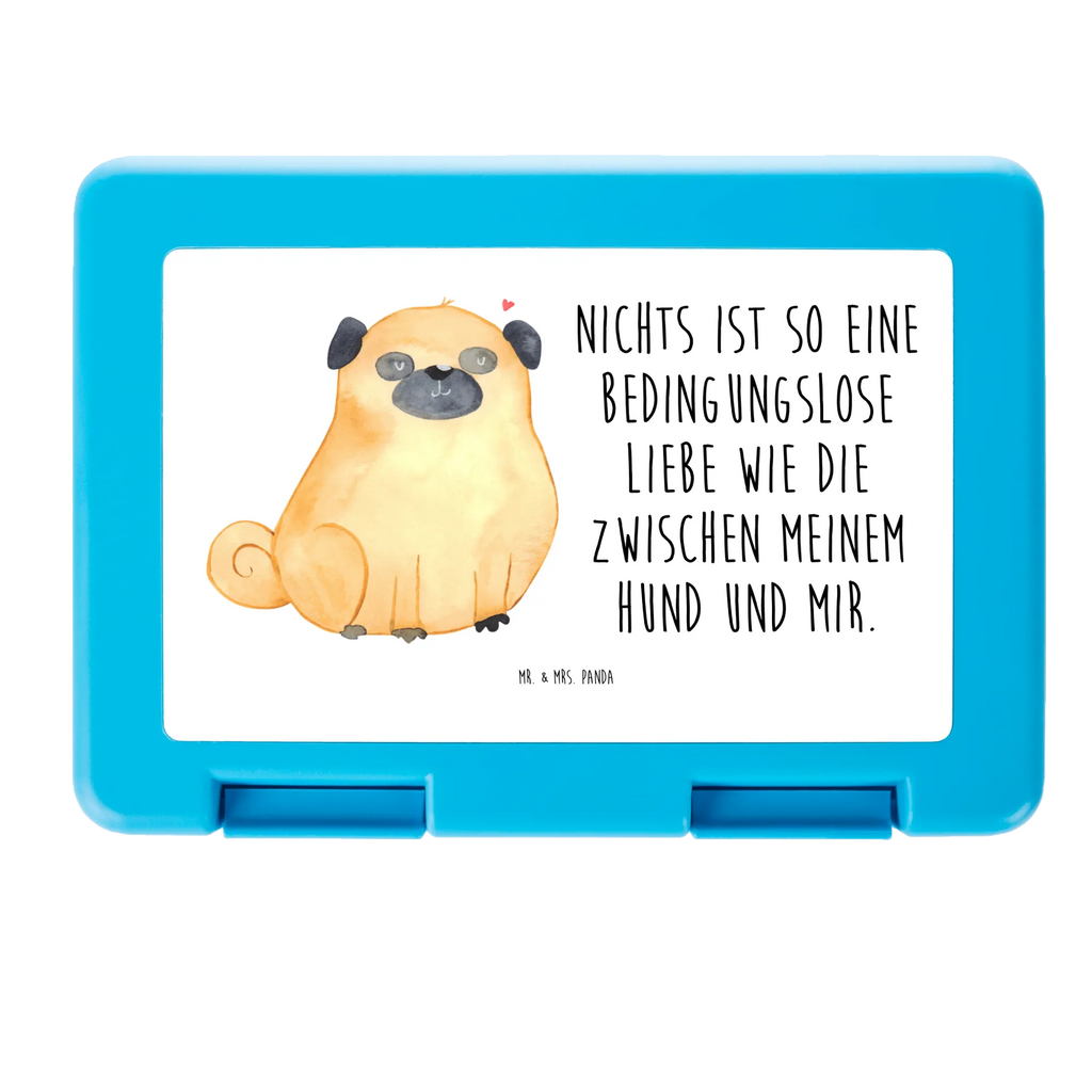 Pudełko na kanapki Mops Pies, motyw psa, zwierzę domowe, rasa psa, miłośnik zwierząt, właściciel psa, powiedzenia