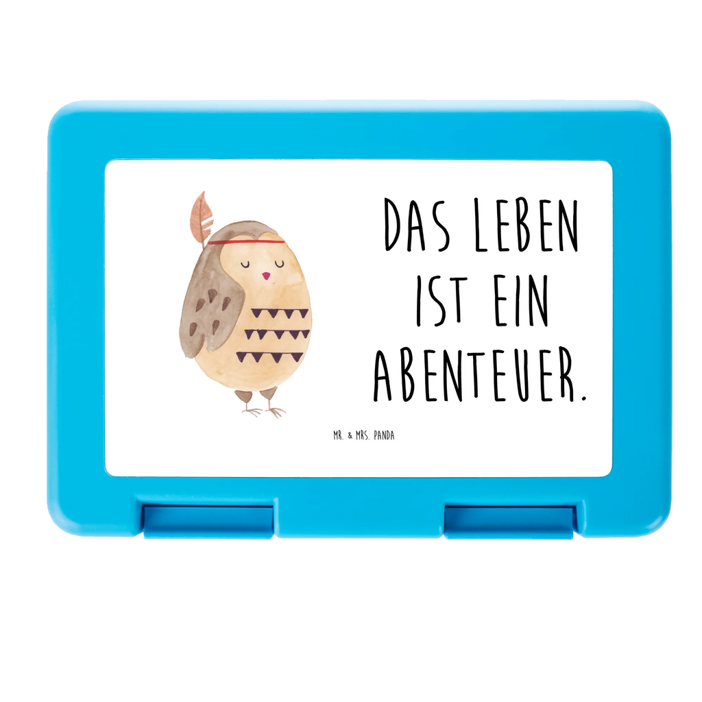 Pudełko na kanapki sowa Ozdoba z piór Brotbox, Snackbox, Lunch box, Butterbrotdose, Brotzeitbox, Eule, Eule Deko, Owl, Das Leben ist ein Abenteuer, Reisespruch, Federschmuck, Dekoration