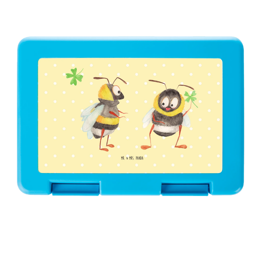 Brotdose Hummeln Kleeblatt Brotbox, Snackbox, Lunch box, Butterbrotdose, Brotzeitbox, Tiermotive, Gute Laune, lustige Sprüche, Tiere, Hummel, Biene, Spruch positiv, Biene Deko, Spruch schön, glücklich sein, glücklich werden, Spruch fröhlich