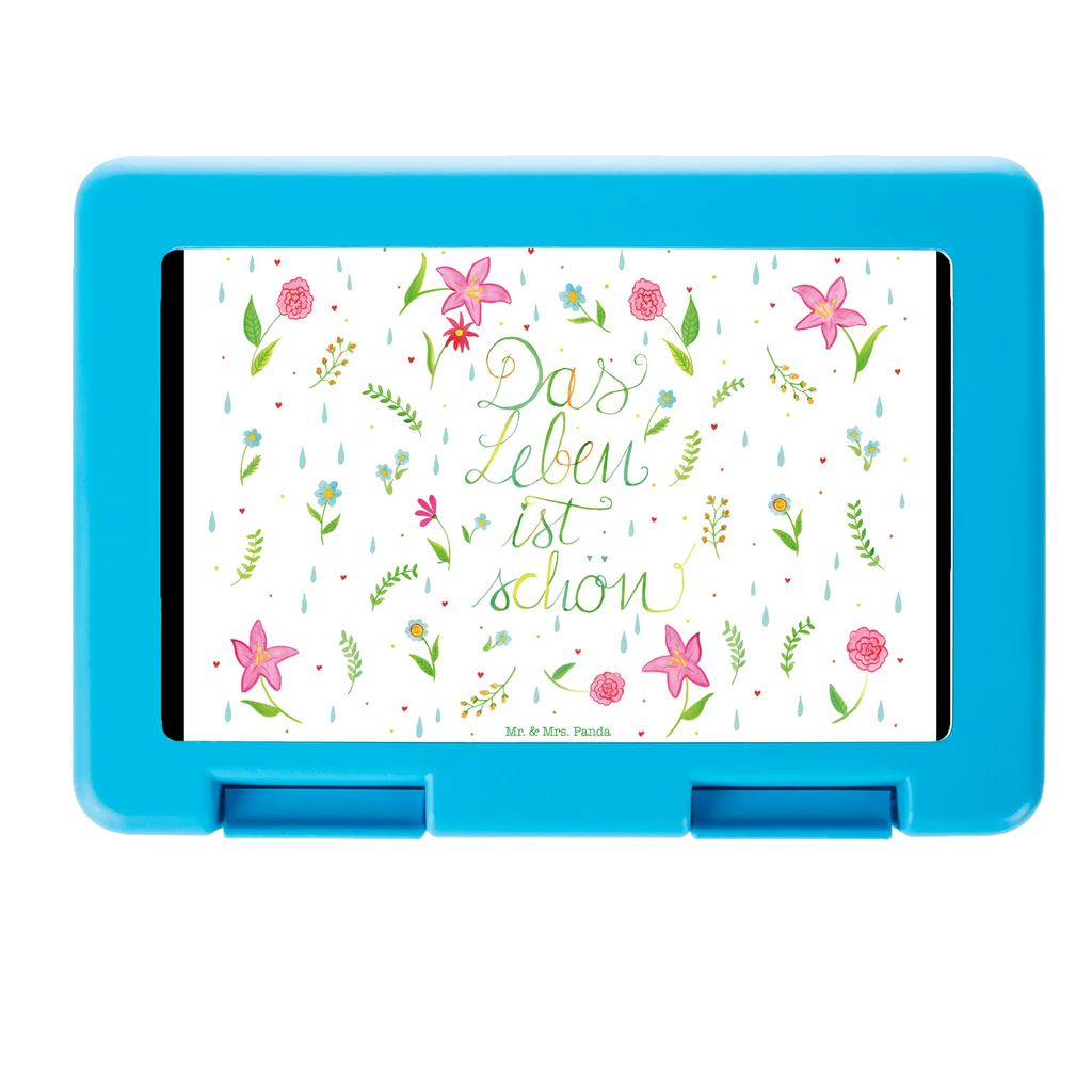 Lunch box Flower Life lunch box, bread box, BPA-free, sandwich box, snack box, Nature, joy of life, love, Saying about life, Flowers, Life is beautiful, Being happy, Motivation saying