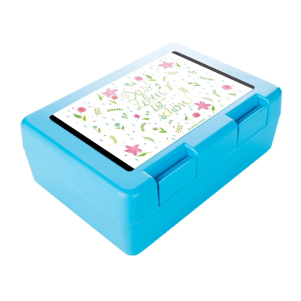 Lunch box Flower Life lunch box, bread box, BPA-free, sandwich box, snack box, Nature, joy of life, love, Saying about life, Flowers, Life is beautiful, Being happy, Motivation saying