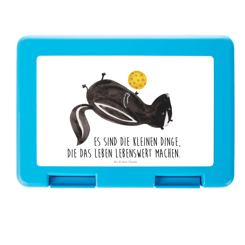 Pudełko na kanapki skunks piłka Brotbox, Snackbox, Lunch box, Butterbrotdose, Brotzeitbox, Stinktier, Skunk, Wildtier, Raubtier, Stinker, Stinki, verspielt, Weisheit