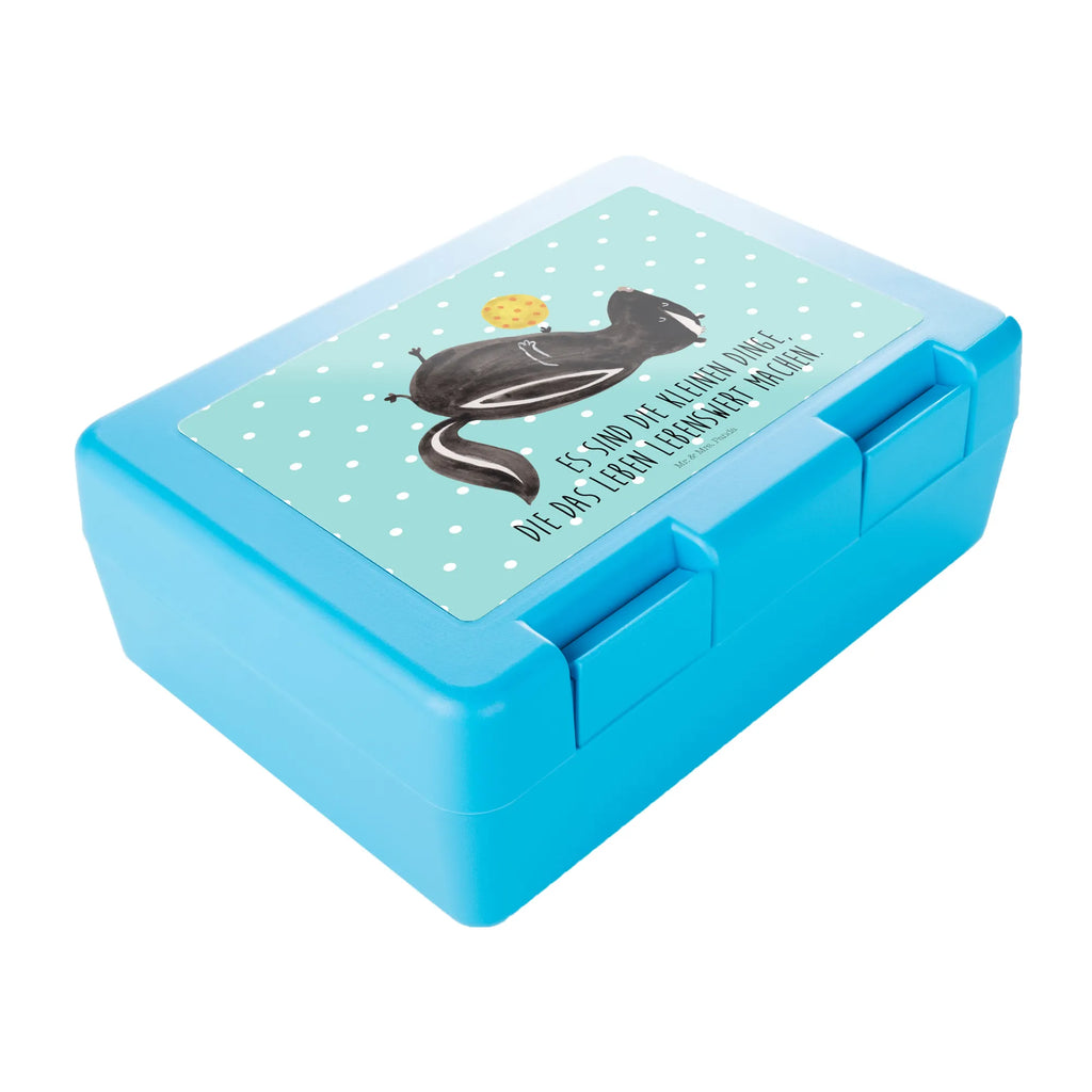 Pudełko na kanapki skunks piłka Brotbox, Snackbox, Lunch box, Butterbrotdose, Brotzeitbox, Stinktier, Skunk, Wildtier, Raubtier, Stinker, Stinki, verspielt, Weisheit