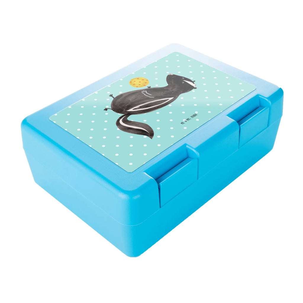 Pudełko na kanapki skunks piłka Brotbox, Snackbox, Lunch box, Butterbrotdose, Brotzeitbox, Stinktier, Skunk, Wildtier, Raubtier, Stinker, Stinki, verspielt, Weisheit